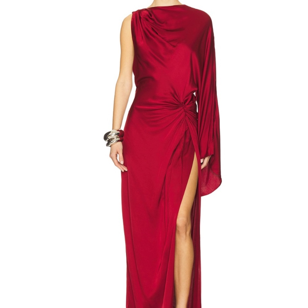 L'Academie One Shoulder Red Dress